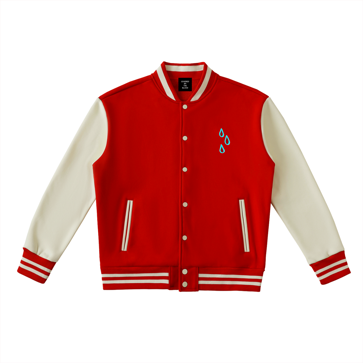 "Plead The Blood of Jesus" Fleeced Varsity Jacket